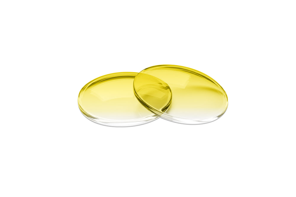 em•u•late - Y4 - 75% Yellow  mood changing panto shaped lenses only